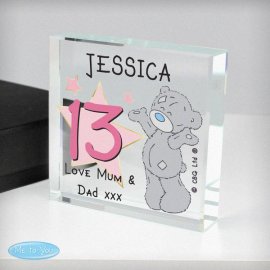 (image for) Personalised Me To You Sparkle & Shine Birthday Large Crystal Token