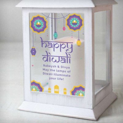 (image for) Personalised Diwali White Lantern