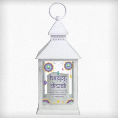 (image for) Personalised Diwali White Lantern