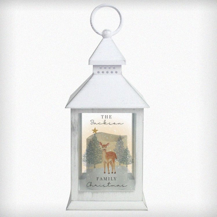 Modal Additional Images for Personalised Christmas Deer White LED Lantern