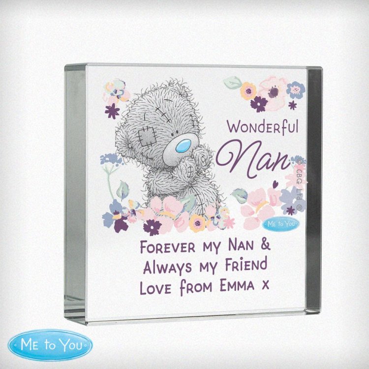 Modal Additional Images for Personalised Me to You Wonderful Nan Crystal Token