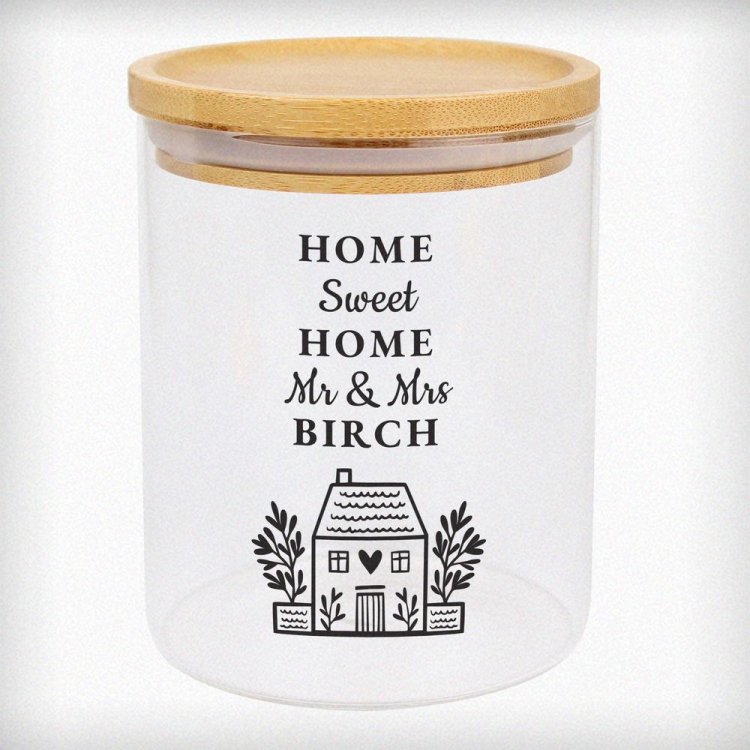 Modal Additional Images for Personalised Home Glass Storage Jar