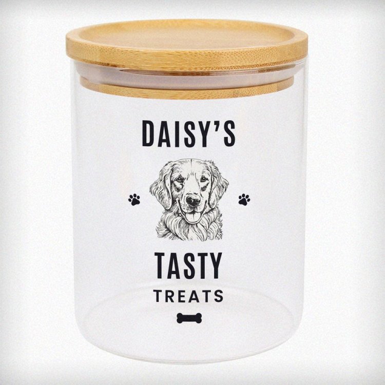 Modal Additional Images for Personalised Dog Breed Glass Treat Jar
