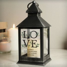 (image for) Personalised LOVE LED Black Lantern