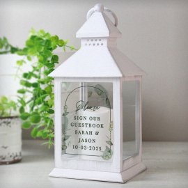 (image for) Personalised Botanical Wedding Lantern