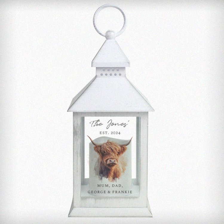 Modal Additional Images for Personalised Highland Cow LED Lantern