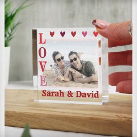 (image for) Personalised LOVE Photo Upload Crystal Token