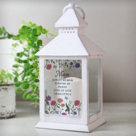 (image for) Personalised Wild Flowers LED Lantern