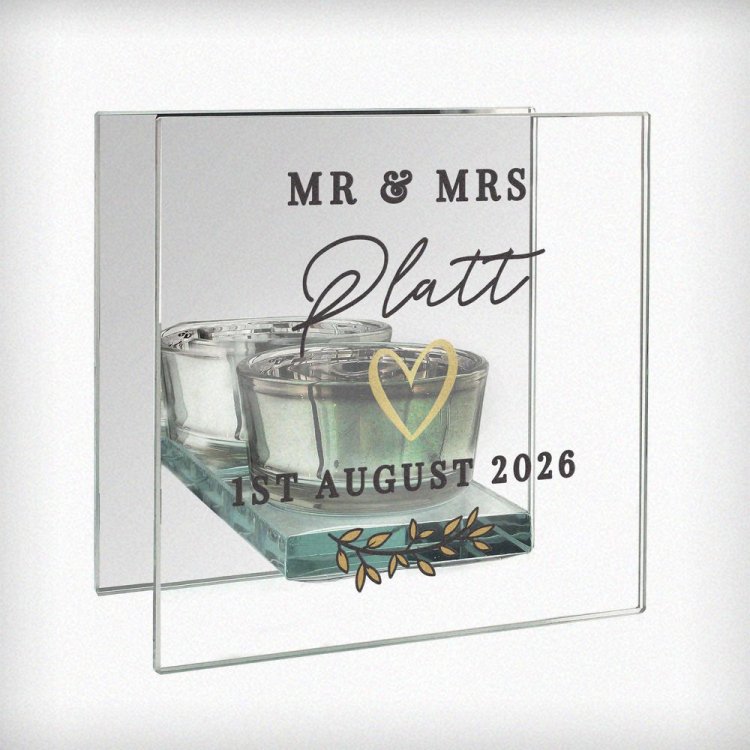 Modal Additional Images for Personalised Wedding Mirrored Tealight Holder