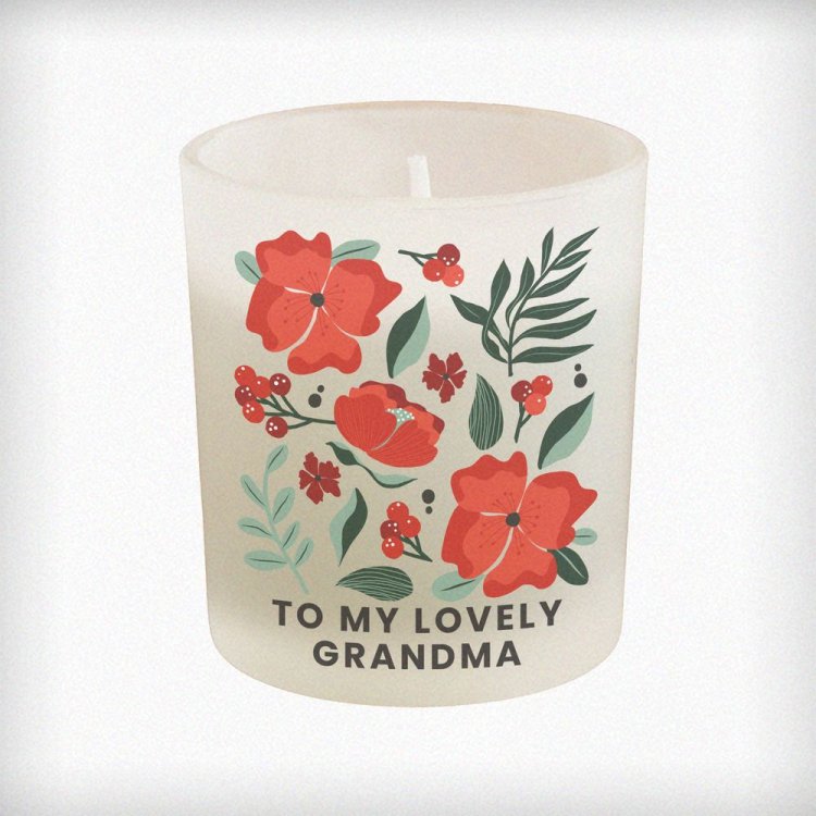 Modal Additional Images for Personalised Poinsettia Candle Jar