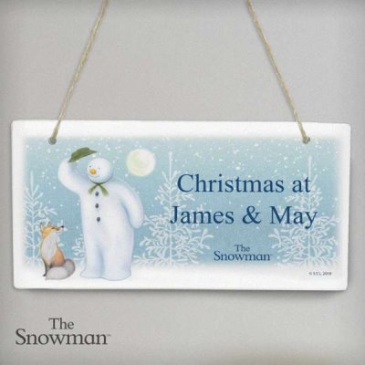 (image for) Personalised The Snowman Snow Wonder Wooden Sign
