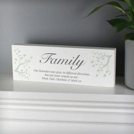 (image for) Personalised Branches Wooden Block Sign