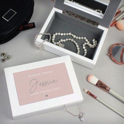 (image for) Personalised Free Text Jewellery Box