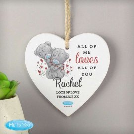 (image for) Personalised Me to You Valentine Wooden Heart Decoration
