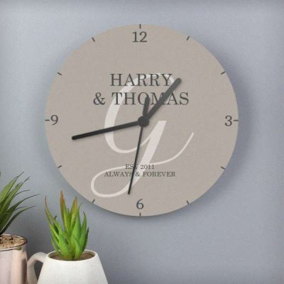 (image for) Personalised Family Wooden Clock