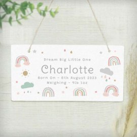 (image for) Personalised Rainbow Wooden Sign