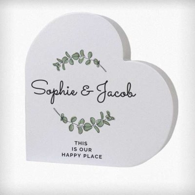 (image for) Personalised Botanical Free Standing Heart Ornament