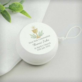 (image for) Personalised First Holy Communion Wooden Yoyo