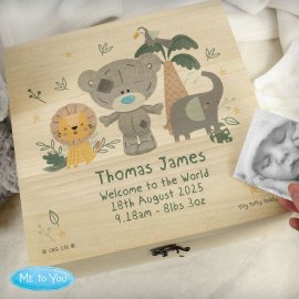 (image for) Personalised Tiny Tatty Teddy Jungle Animals Keepsake Box