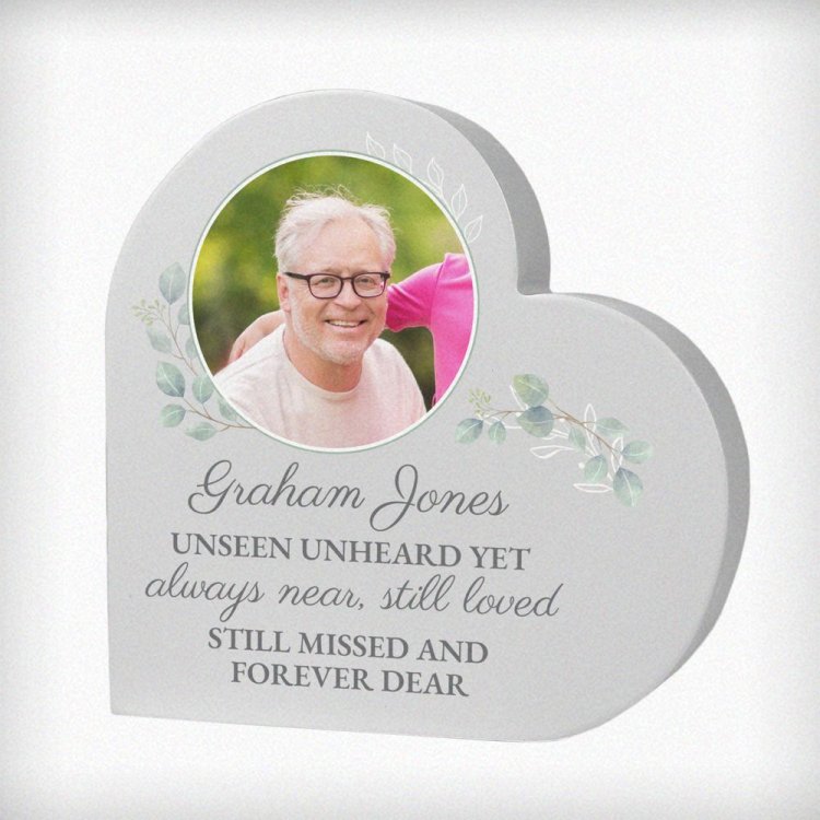 Modal Additional Images for Personalised Wedding Memory Table Heart Ornament
