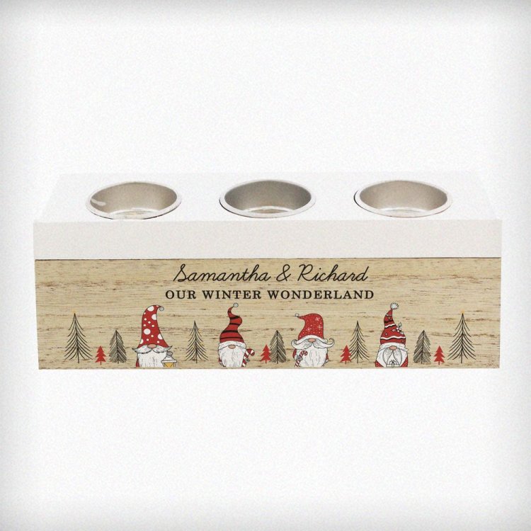 Modal Additional Images for Personalised Gonk Christmas Triple Tea Light Box