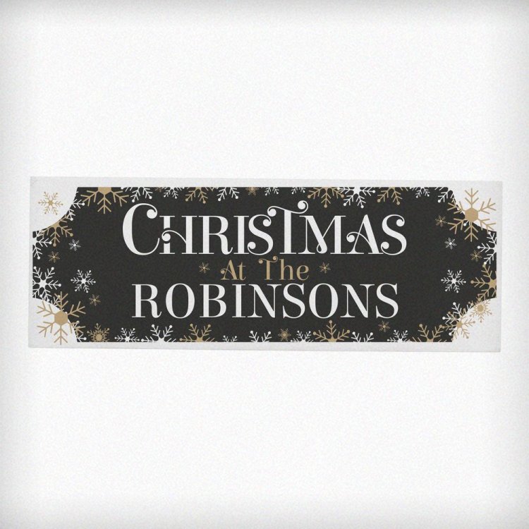 Modal Additional Images for Personalised Family Christmas Wooden Mantel Decoration