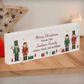 (image for) Personalised Christmas Nutcracker Wooden Mantel Decoration