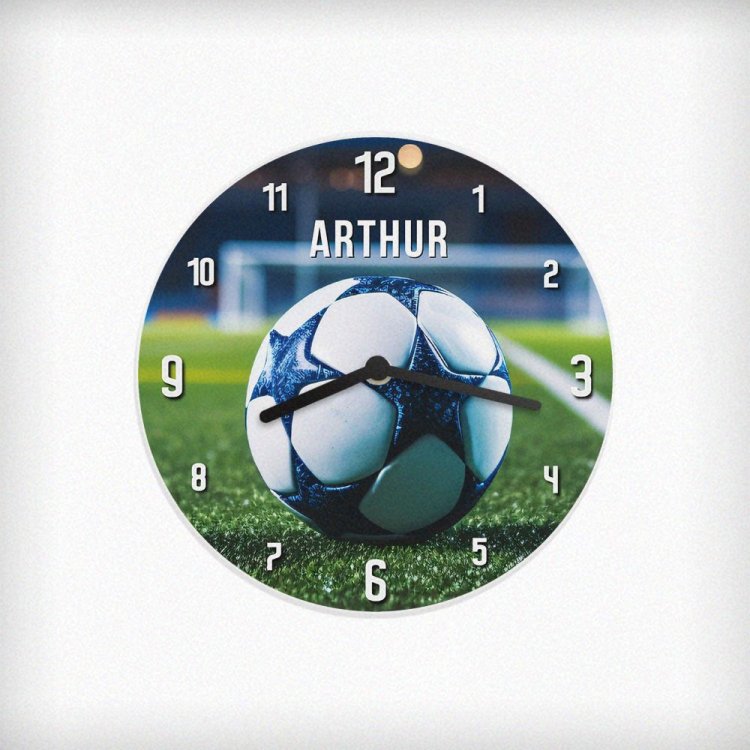 Modal Additional Images for Personalised Football Wooden Childrens Clock