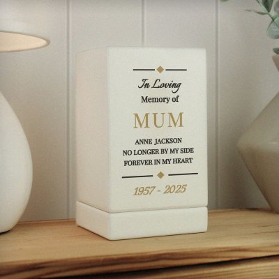 (image for) Personalised Memorial Small Wooden Urn