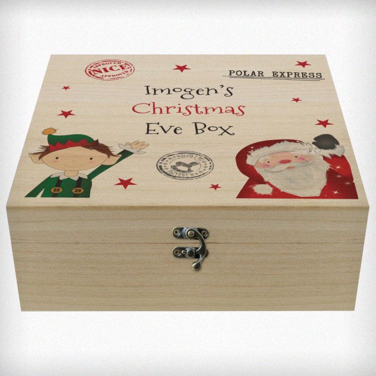 Modal Additional Images for Personalised Wooden Christmas Eve Box