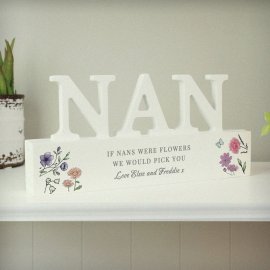 (image for) Personalised Wild Flowers Nan Ornament