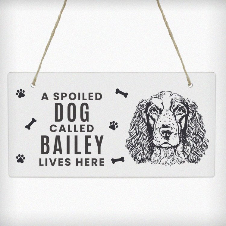 Modal Additional Images for Personalised Dog Breed Wooden Sign