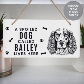 (image for) Personalised Dog Breed Wooden Sign