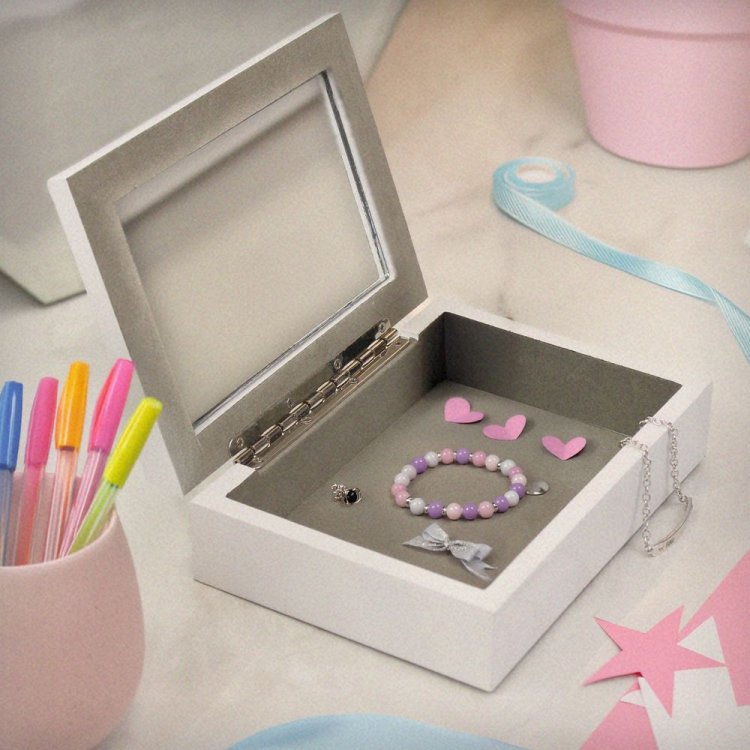 Modal Additional Images for Personalised Butterfly Initial Wooden Jewellery Box