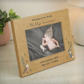 (image for) Personalised Woodland Animals 6x4 Photo Frame