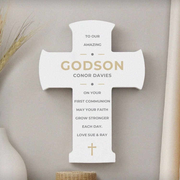 Modal Additional Images for Personalised Wooden Cross Ornament