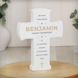 (image for) Personalised Wooden Cross Ornament