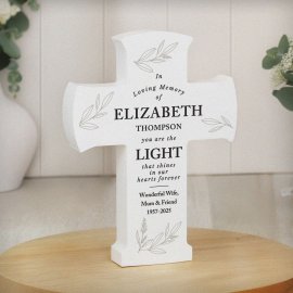 (image for) Personalised In Loving Memory Cross Ornament