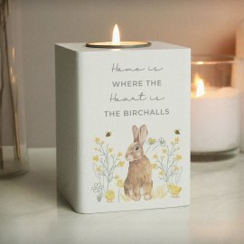 (image for) Personalised Spring Bunny Tealight Holder