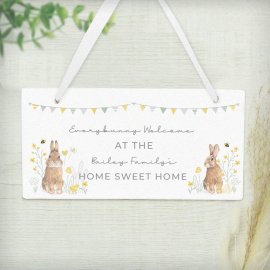 (image for) Personalised Spring Bunny Wooden Sign
