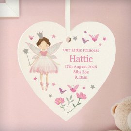 (image for) Personalised Fairy Princess Hanging Heart Ornament