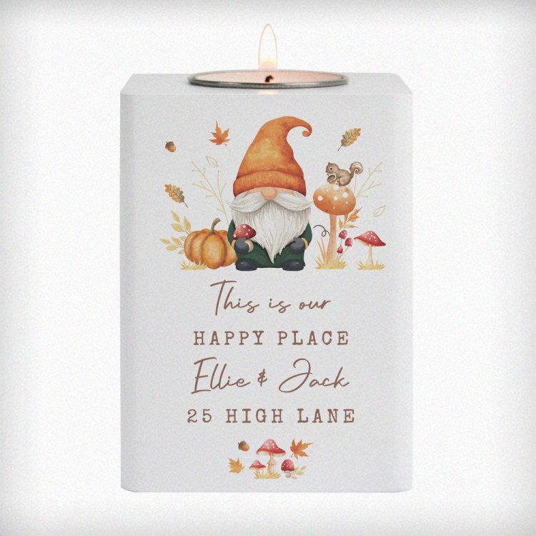 Modal Additional Images for Personalised Autumn Gonk Tealight Holder
