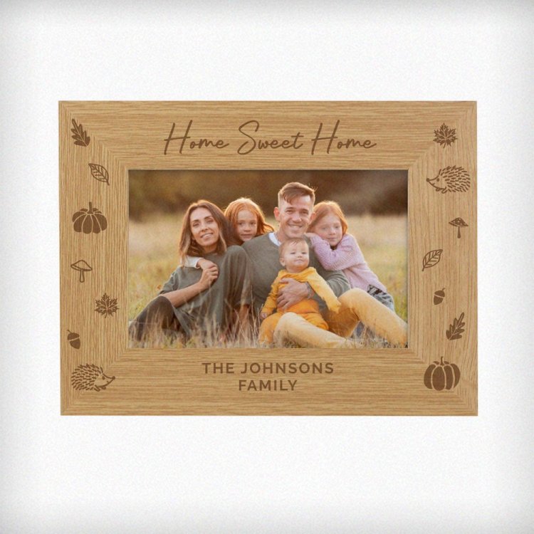 Modal Additional Images for Personalised Autumn 6x4 Wooden Photo Frame