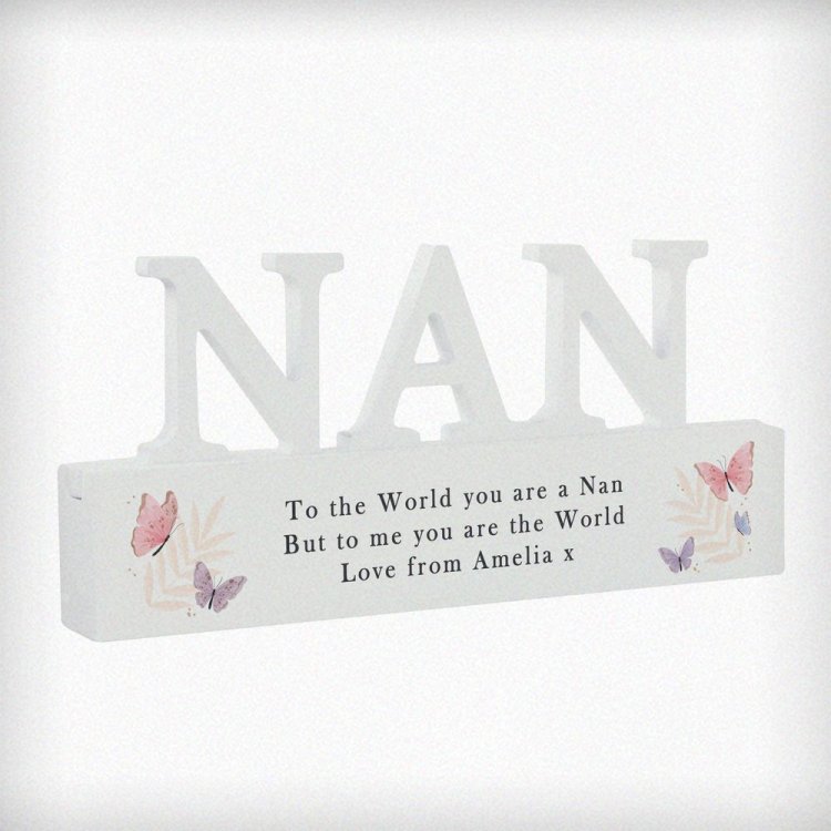Modal Additional Images for Personalised Butterfly Nan Ornament