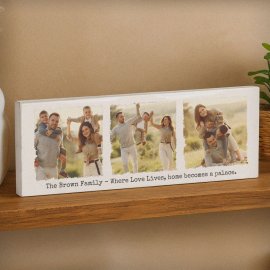 (image for) Personalised Photo Upload Mantel Block