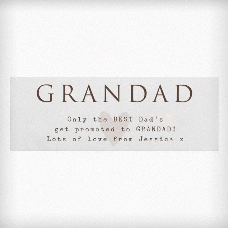 Modal Additional Images for Personalised Grandad Wooden Ornament