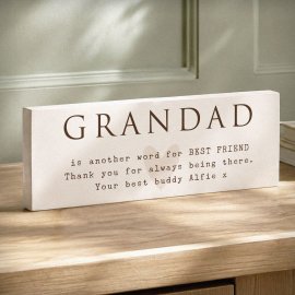 (image for) Personalised Grandad Wooden Ornament