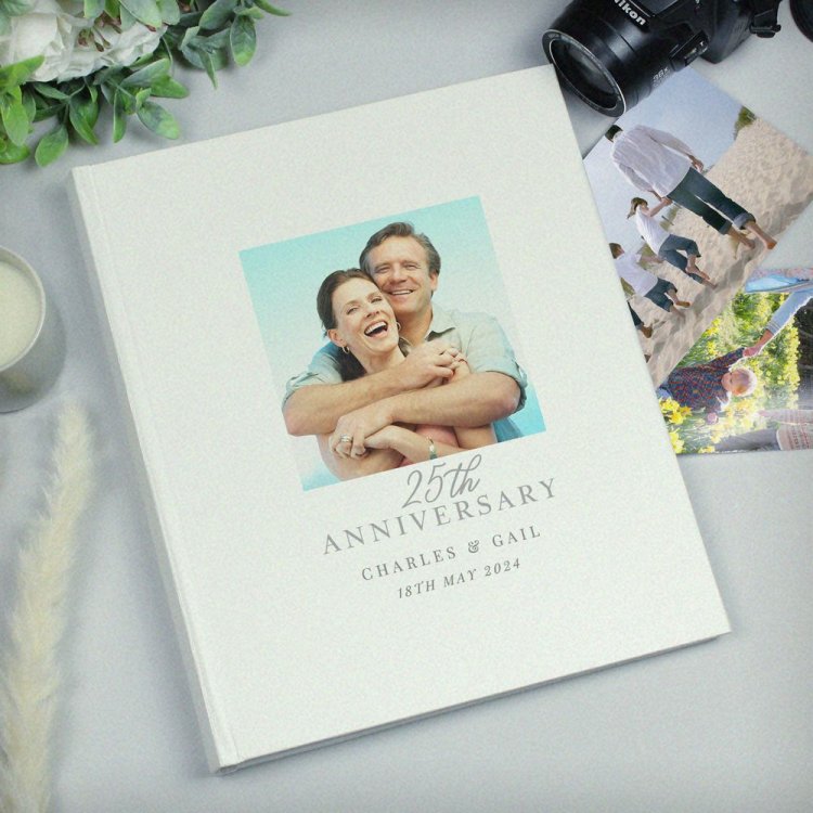 Modal Additional Images for Personalised Photo Upload 25th Anniversary Traditional Photo Album