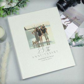 (image for) Personalised Photo Upload 25th Anniversary Traditional Photo Album