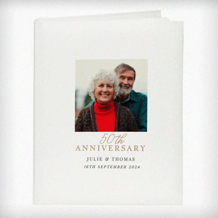 Modal Additional Images for Personalised Photo Upload 50th Anniversary Traditional Photo Album